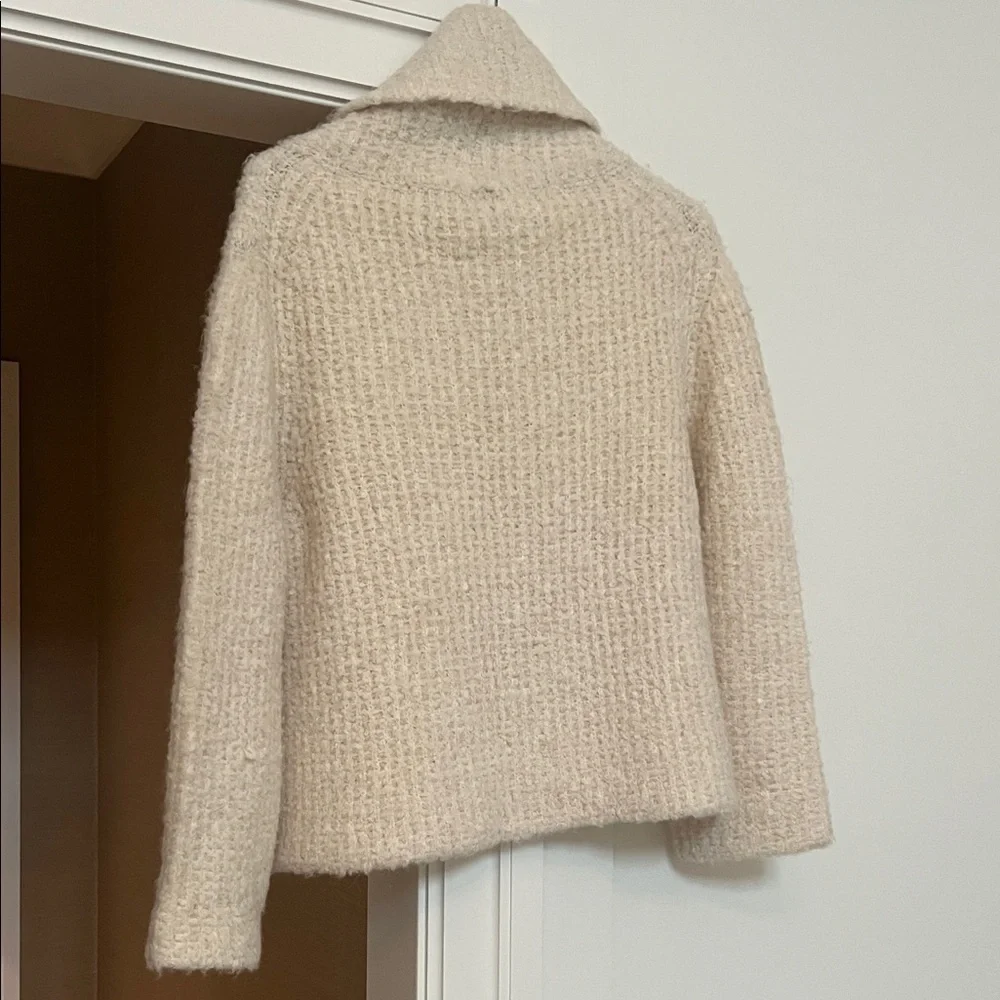 Theory Soft Cream Cowl Neck Sweater - Picture 3 of 4